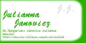 julianna janovicz business card